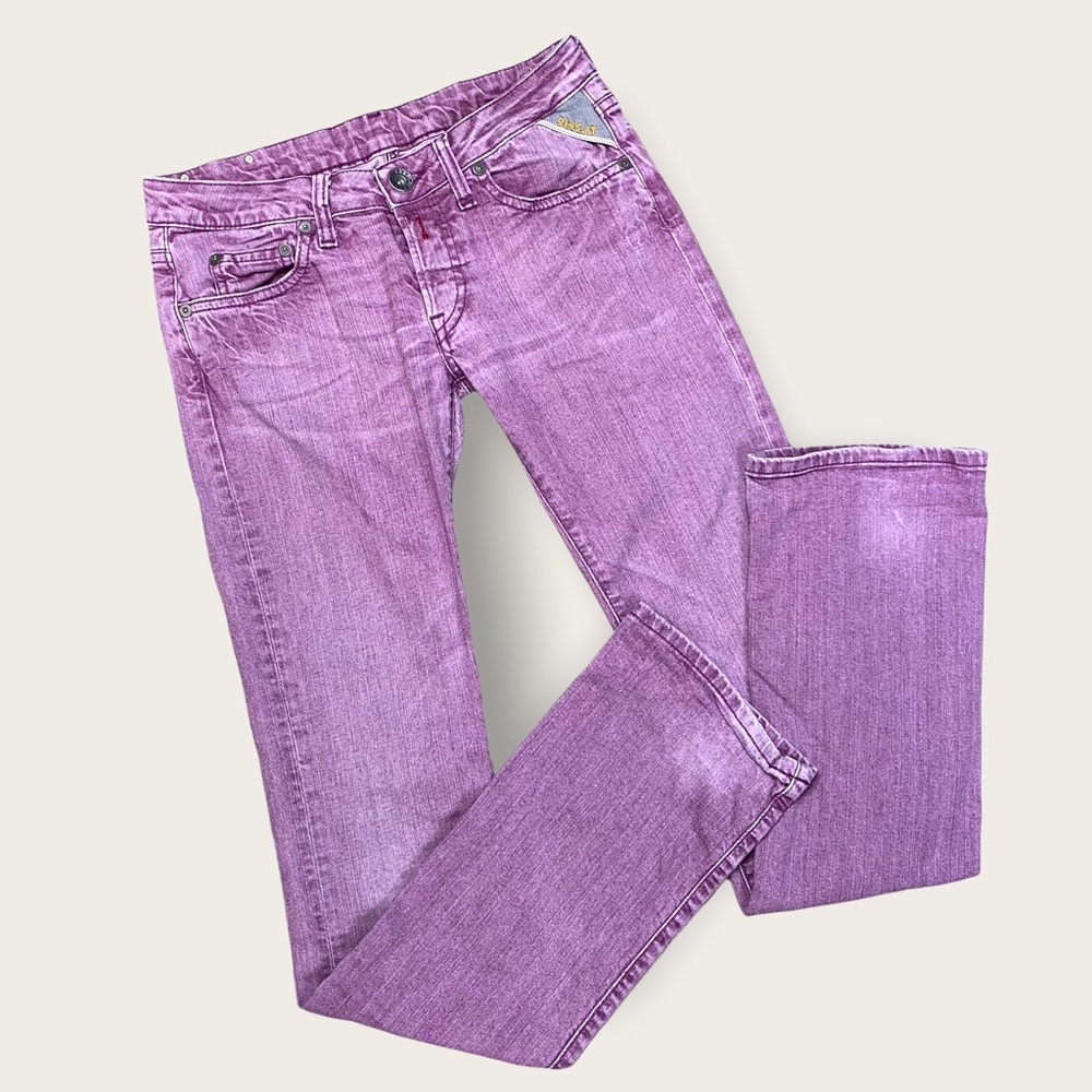 Replay Ladies’ Pink/Purple Low Rise Bootcut Jeans